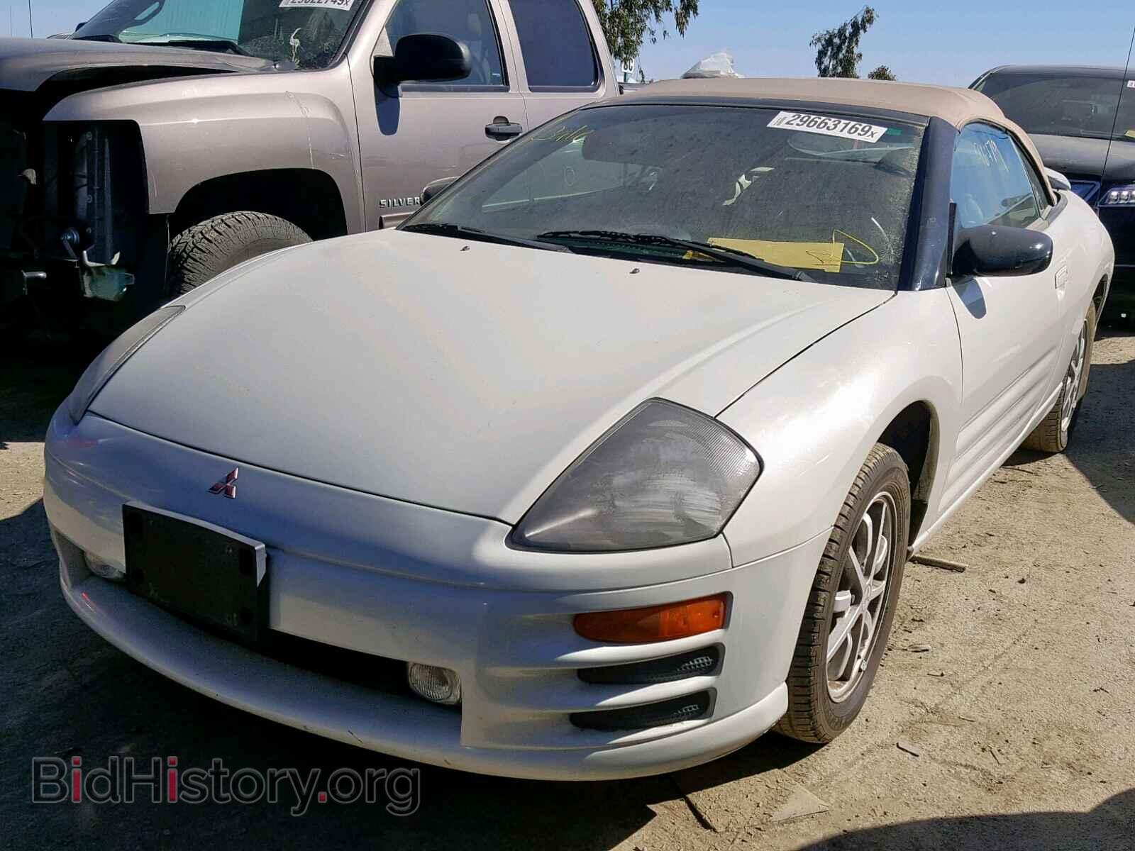 2001 MITSUBISHI ECLIPSE - VIN: 4A3AE45G51E063664 - Фото 2
