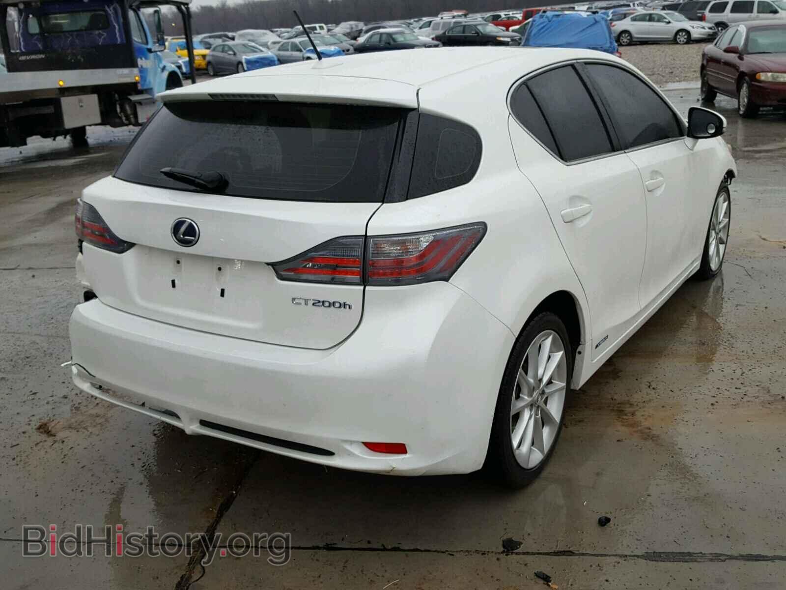 2012 LEXUS CT 200 - VIN: JTHKD5BH6C2102617 - Фото 4