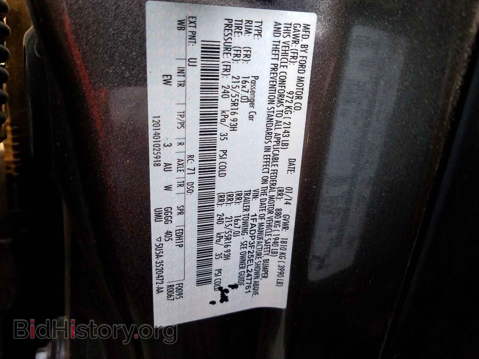 2014 FORD FOCUS - VIN: 1FADP3F25EL247761 - Photo 10