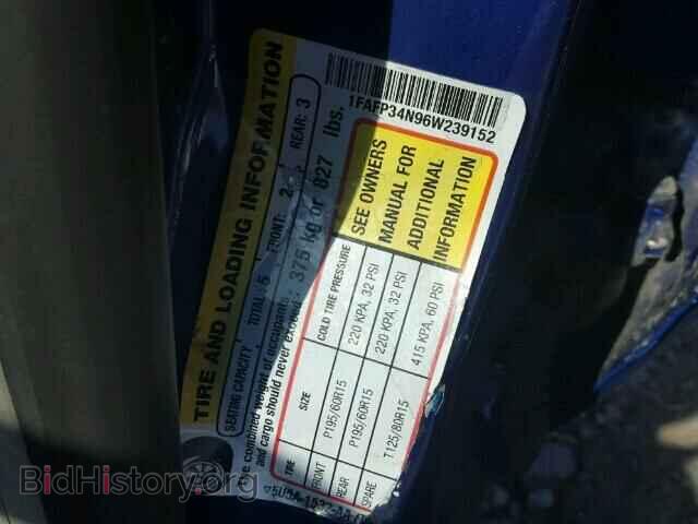 2006 FORD FOCUS - VIN: 1FAFP34N96W239152 - Фото 10