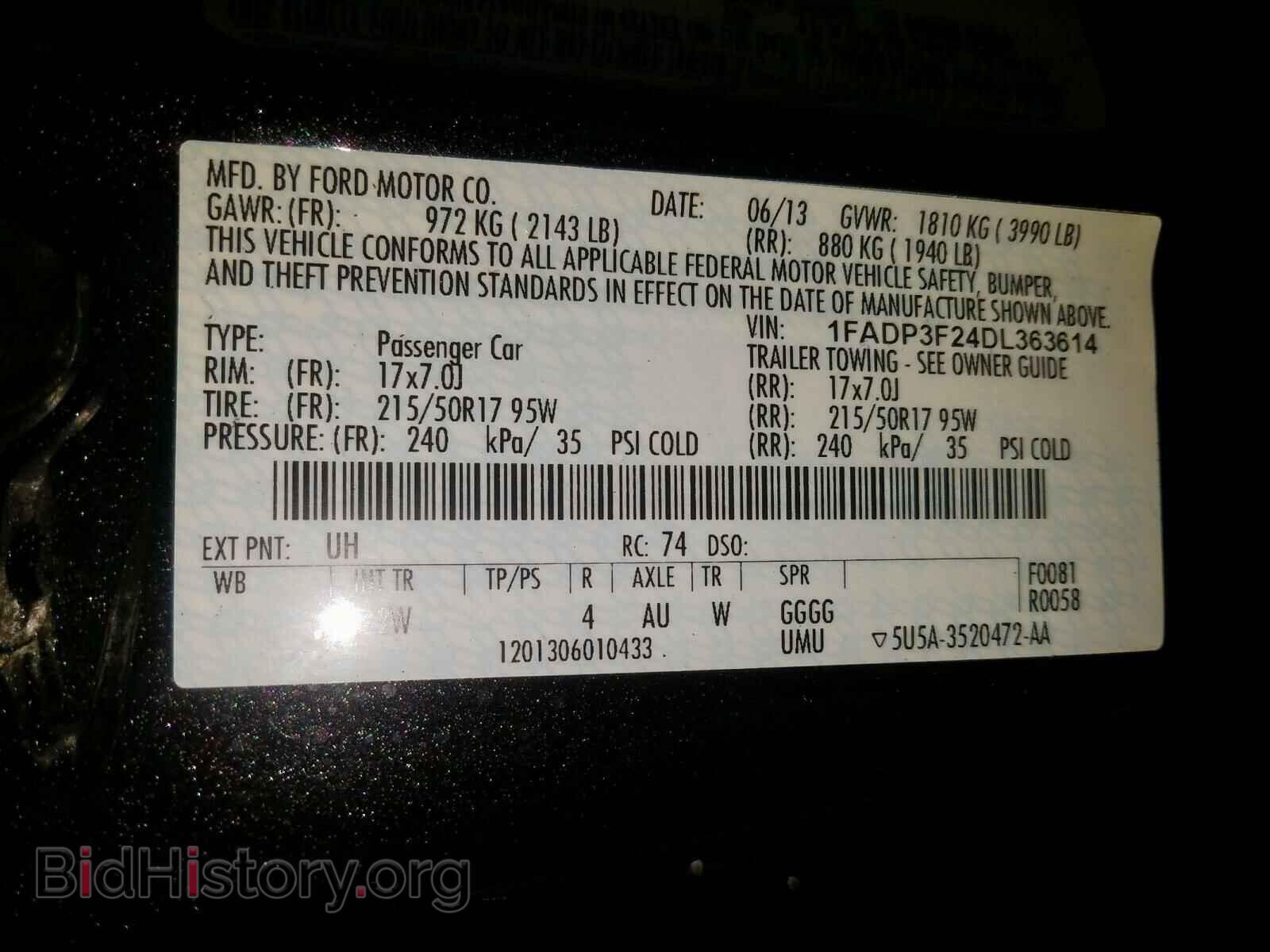 2013 FORD FOCUS - VIN: 1FADP3F24DL363614 - Photo 10