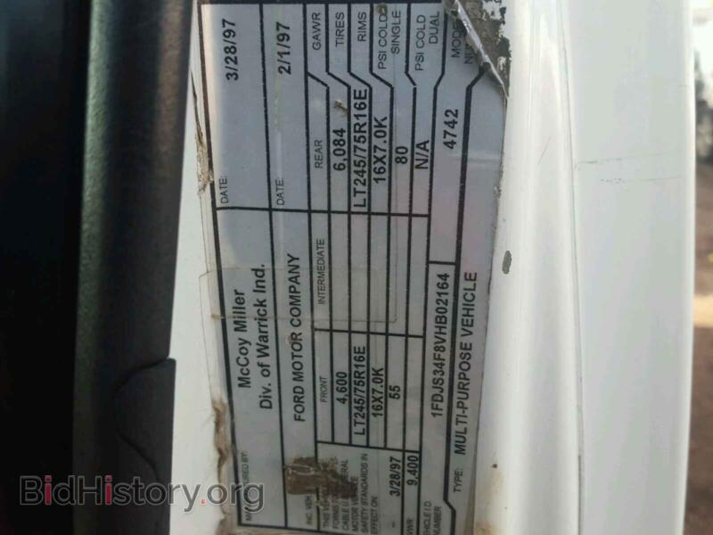 1997 Ford ECONOLINE (VIN 1FDJS34F8VHB02164) — фото 10 из 10