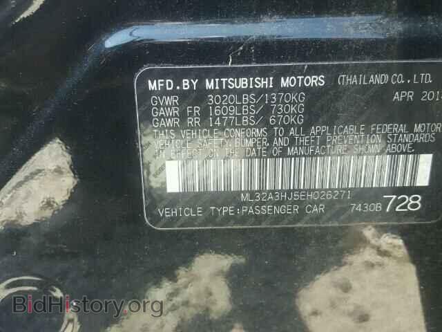 2014 MITSUBISHI MIRAGE - VIN: ML32A3HJ5EH026271 - Фото 10