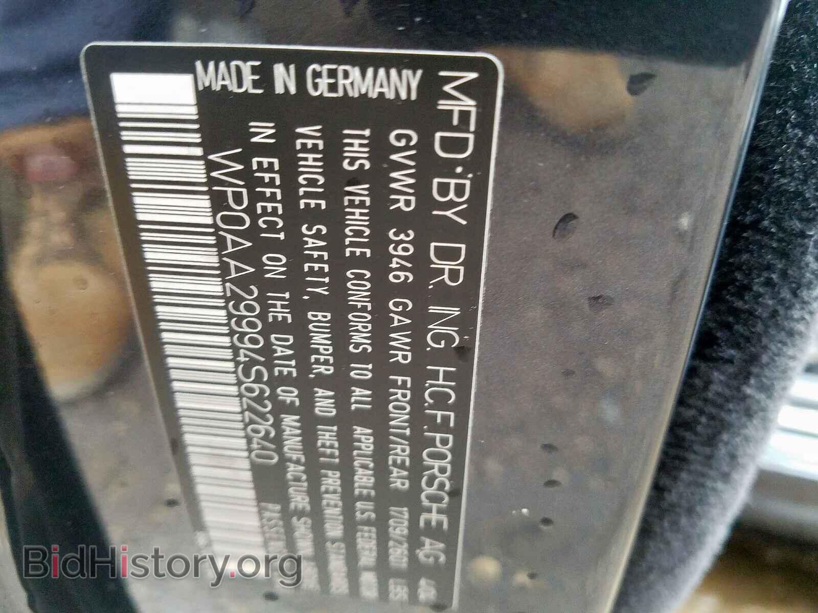 2004 PORSCHE 911 - VIN: WP0AA29994S622640 - Фото 10