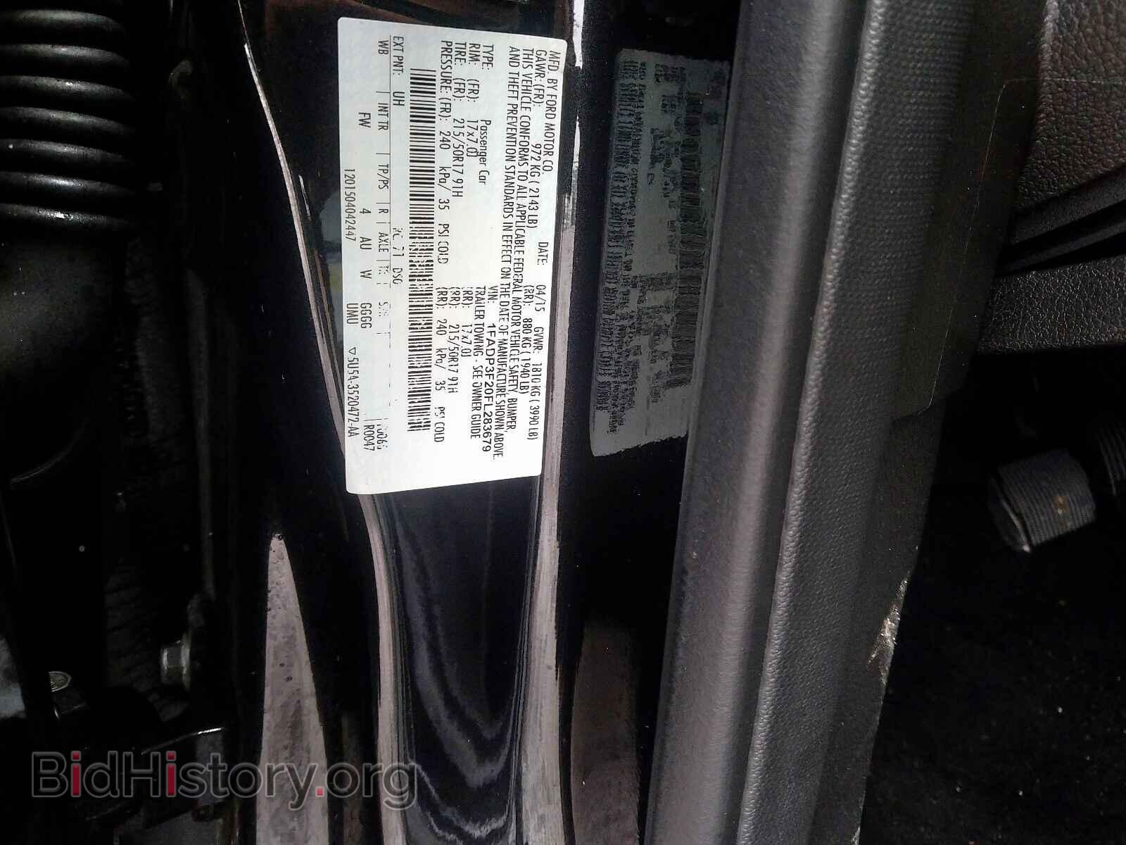 2015 FORD FOCUS - VIN: 1FADP3F20FL283679 - Фото 10