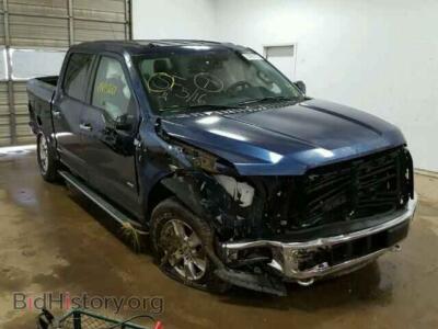 2017 Ford F150 F150 Super, синий — VIN 1FTEW1EP1HFA73807, Copart