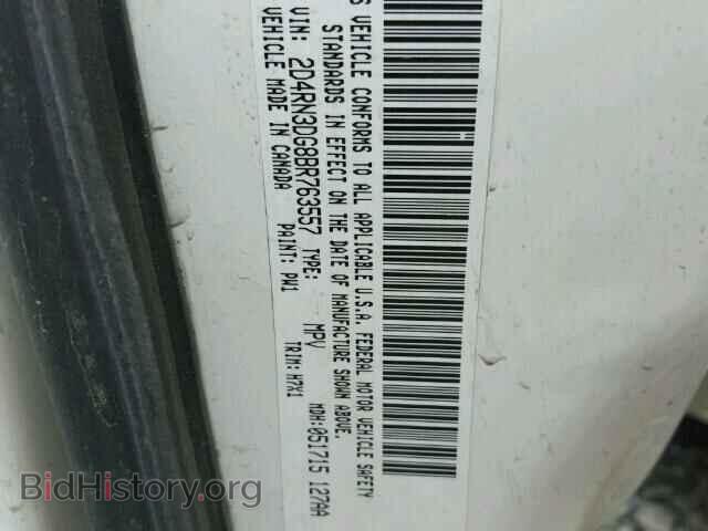 2011 DODGE CARAVAN - VIN: 2D4RN3DG8BR763557 - Photo 10