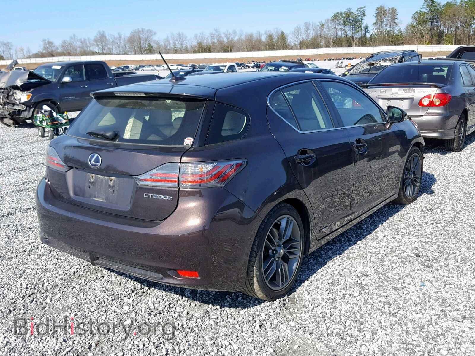 2013 LEXUS CT 200 - VIN: JTHKD5BHXD2147111 - Фото 4