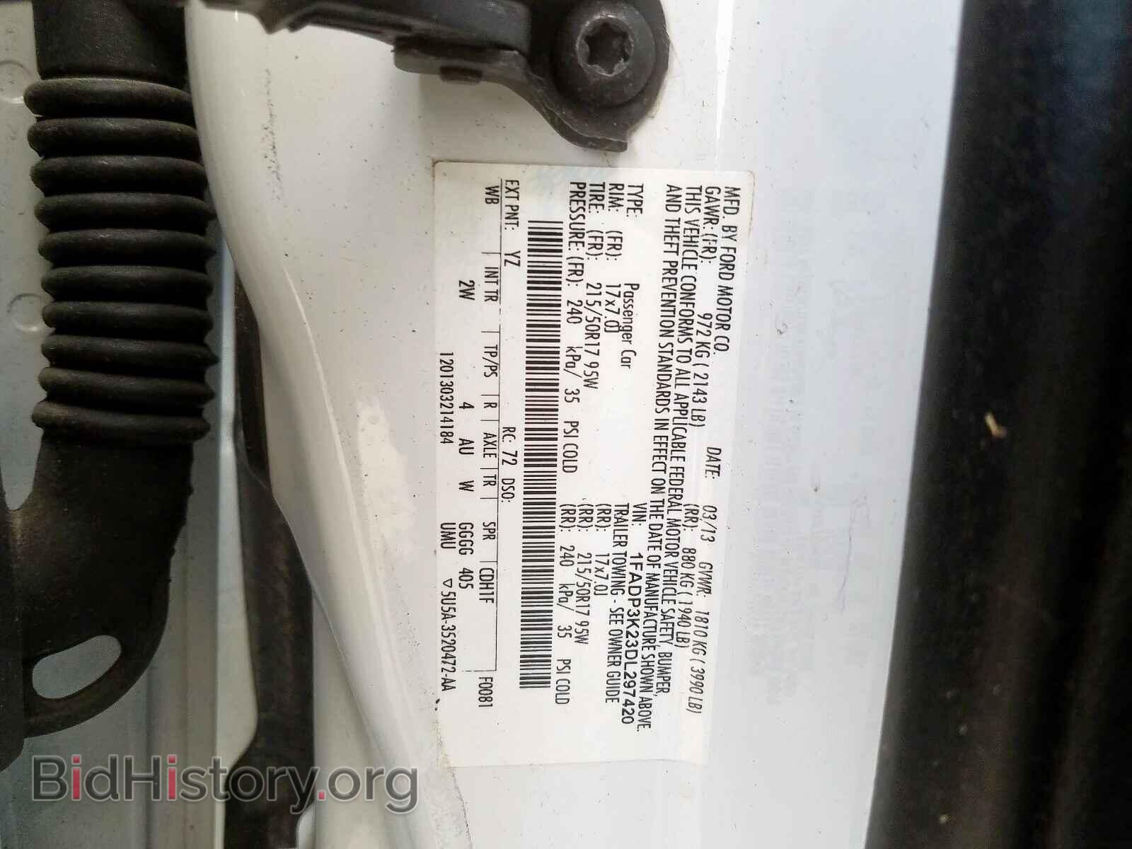 2013 FORD FOCUS - VIN: 1FADP3K23DL297420 - Photo 10