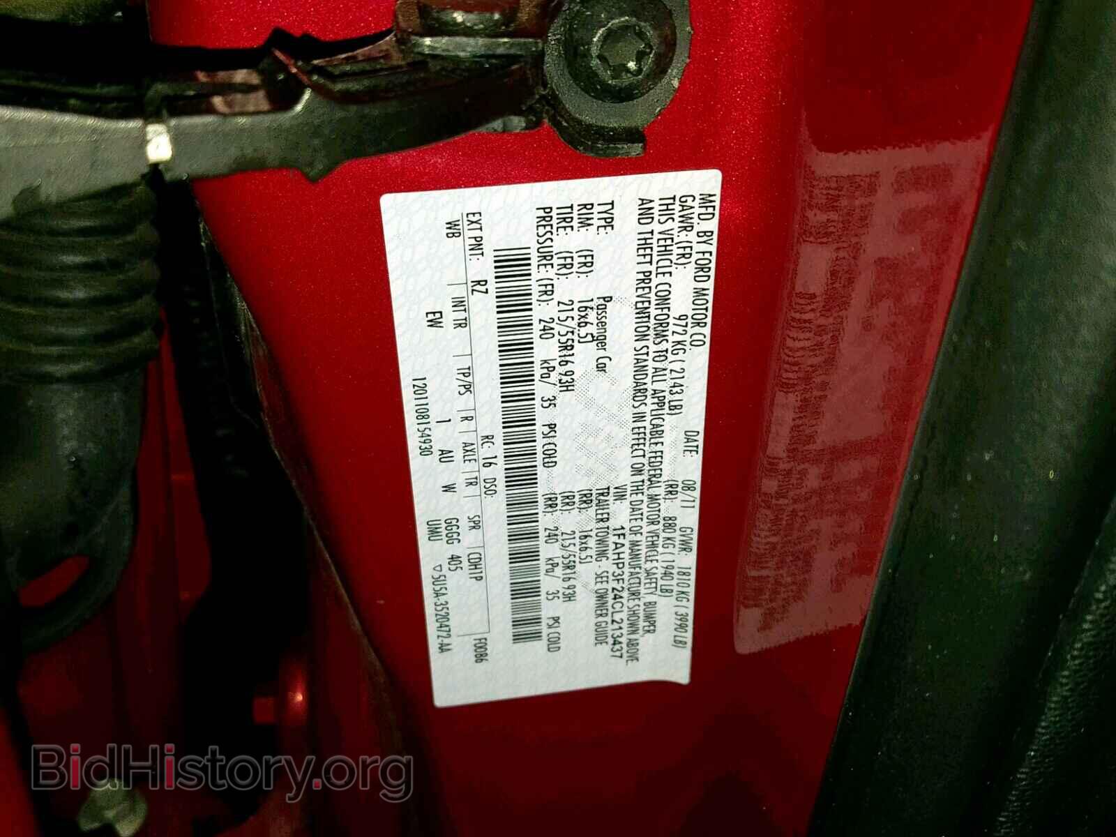 2012 FORD FOCUS SE - VIN: 1FAHP3F24CL213437 - Фото 10