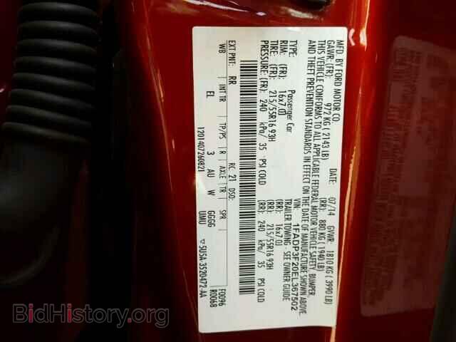 2014 FORD FOCUS - VIN: 1FADP3F20EL367502 - Photo 10