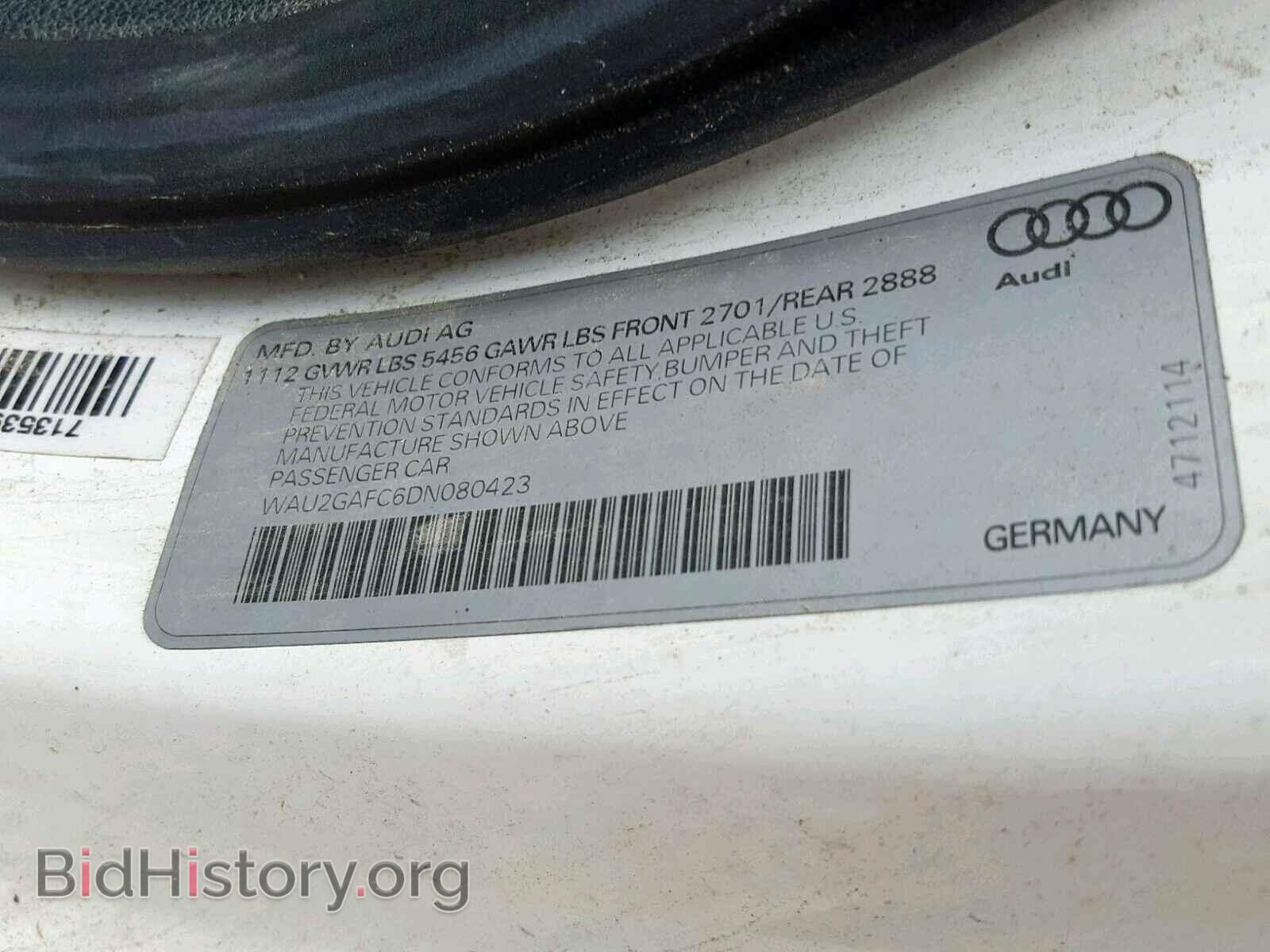2013 AUDI A7 - VIN: WAU2GAFC6DN080423 - Фото 10