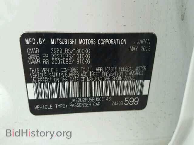 2014 MITSUBISHI LANCER - VIN: JA32U2FU5EU005146 - Фото 10