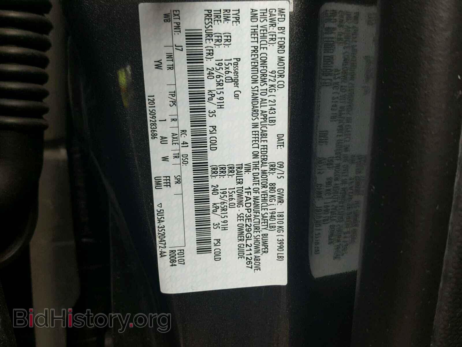 2016 FORD FOCUS - VIN: 1FADP3E29GL211267 - Photo 10