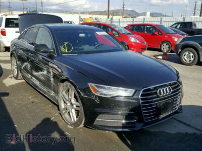 2016 Audi A6 A6 Premium, черный — VIN WAUFGAFC6GN026707, Copart