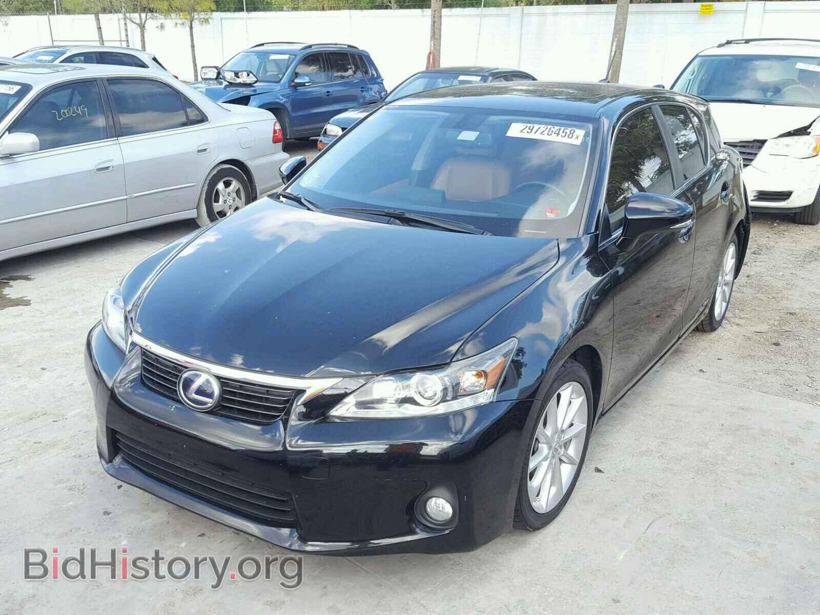 2012 LEXUS CT 200 - VIN: JTHKD5BH3C2070838 - Фото 2