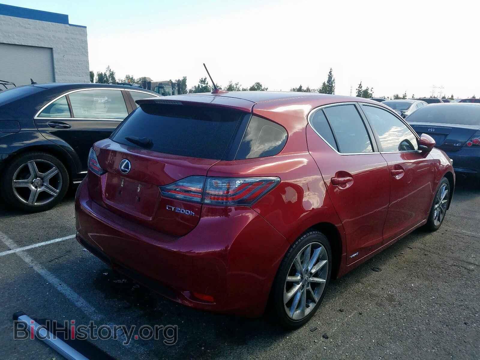 2012 LEXUS CT 200 - VIN: JTHKD5BH0C2070652 - Фото 4