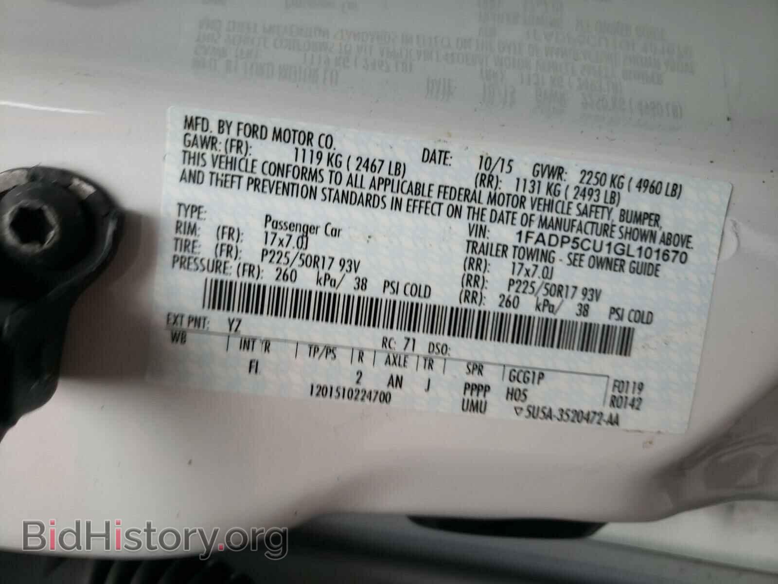 2016 FORD CMAX - VIN: 1FADP5CU1GL101670 - Photo 10