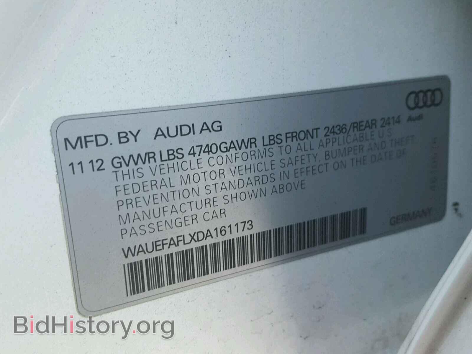 2013 AUDI A4 - VIN: WAUEFAFLXDA161173 - Фото 10