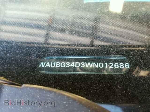 1998 AUDI A8 - VIN: WAUBG34D3WN012686 - Фото 10