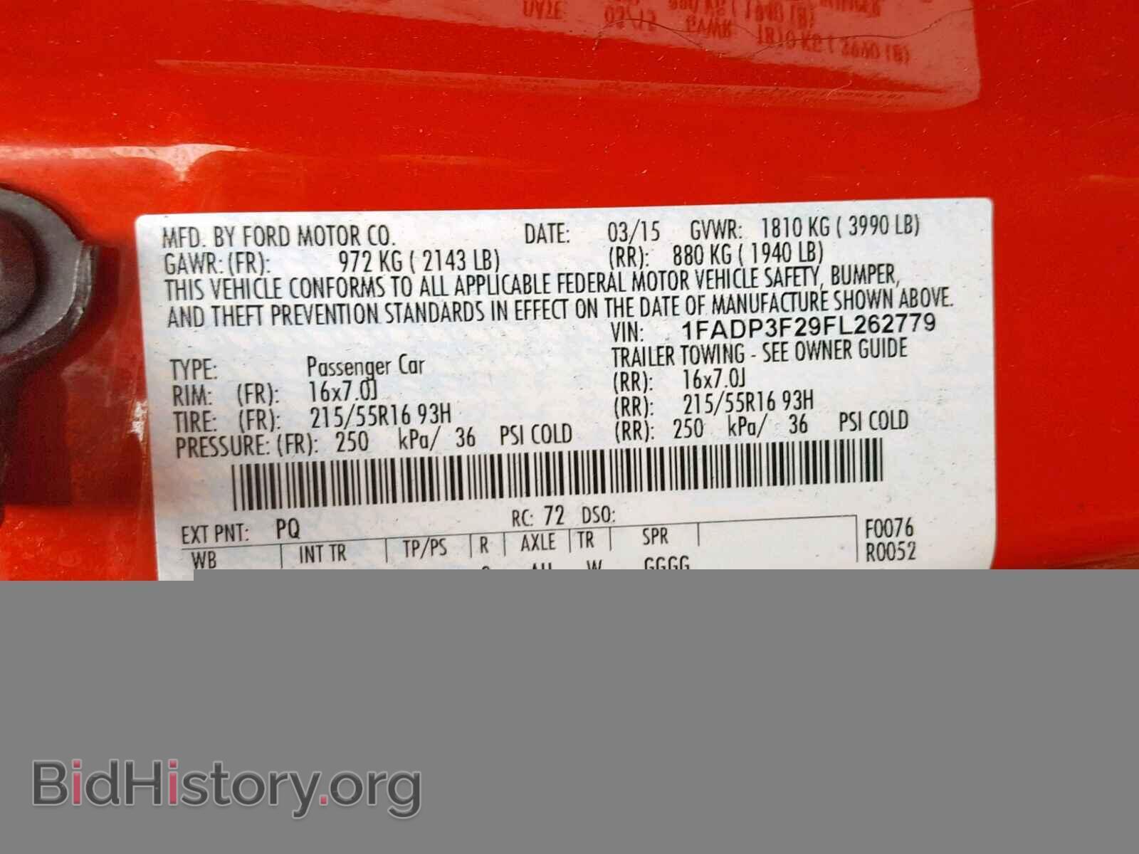 2015 FORD FOCUS SE - VIN: 1FADP3F29FL262779 - Фото 10