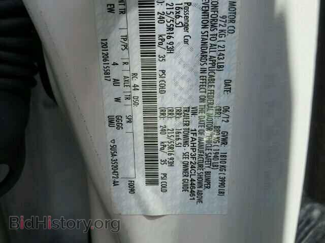 2012 FORD FOCUS - VIN: 1FAHP3F24CL446461 - Фото 10