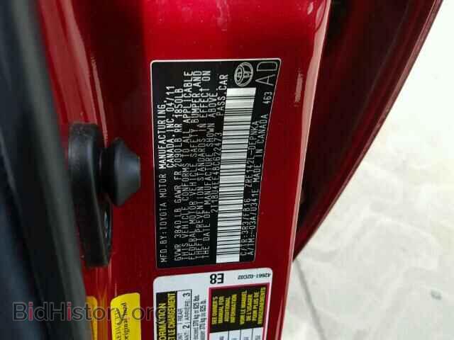 2011 TOYOTA COROLLA - VIN: 2T1BU4EE4BC622473 - Фото 10