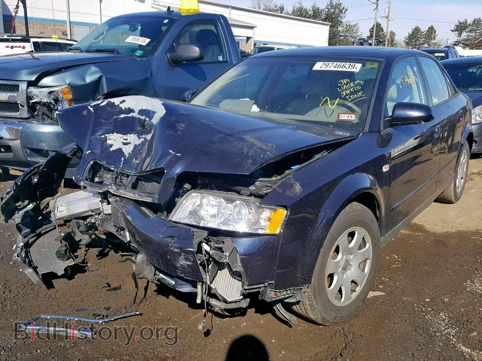 2002 AUDI A4 - VIN: WAULC68E92A115312 - Фото 2