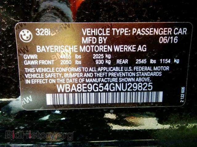 2016 BMW 3 SERIES - VIN: WBA8E9G54GNU29825 - Фото 10