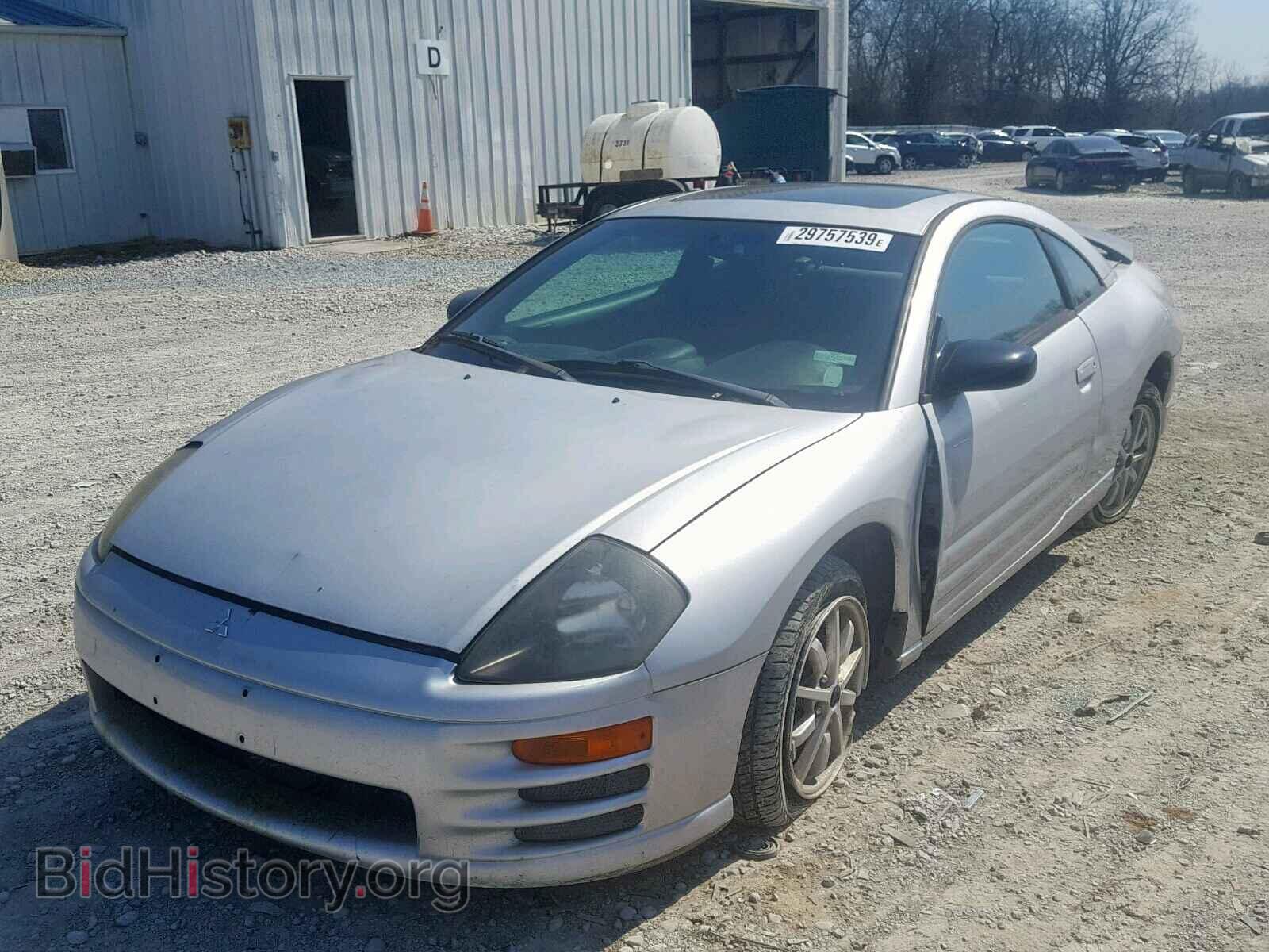 2002 MITSUBISHI ECLIPSE - VIN: 4A3AC44G62E081437 - Фото 2