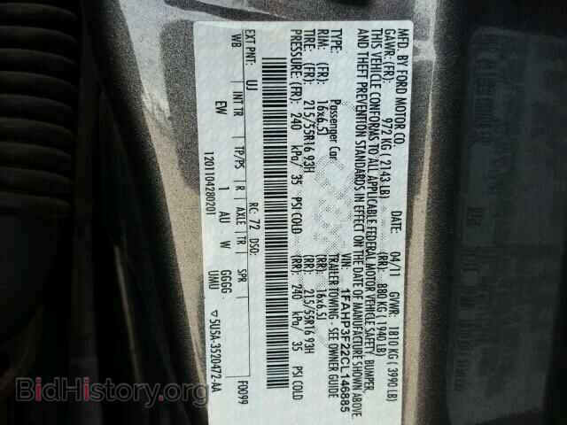 2012 FORD FOCUS - VIN: 1FAHP3F22CL146885 - Фото 10