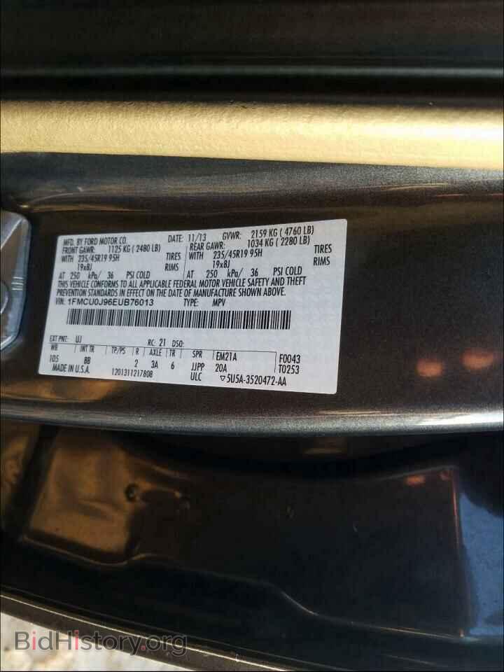 2014 FORD ESCAPE - VIN: 1FMCU0J96EUB76013 - Фото 10