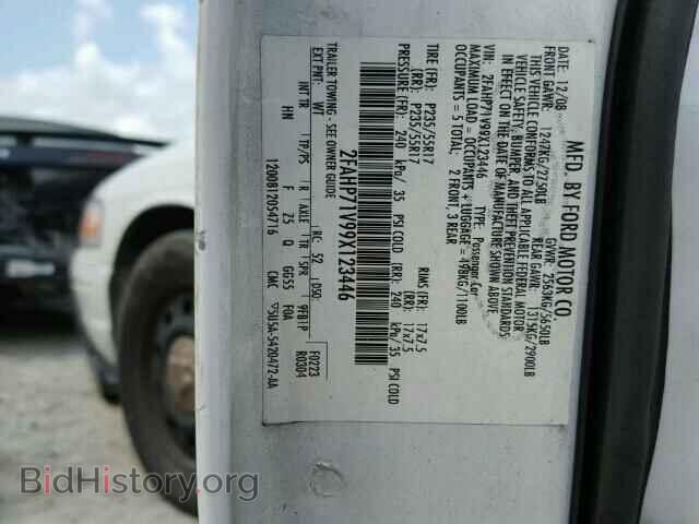 2009 FORD CROWN VIC - VIN: 2FAHP71V99X123446 - Фото 10