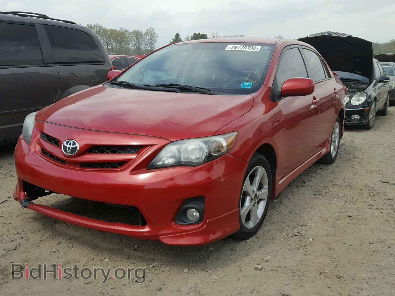 2011 TOYOTA COROLLA BA - VIN: 2T1BU4EE8BC595570 - Фото 2