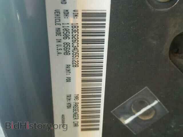 2004 DODGE NEON - VIN: 1B3ES26C34D551228 - Фото 10