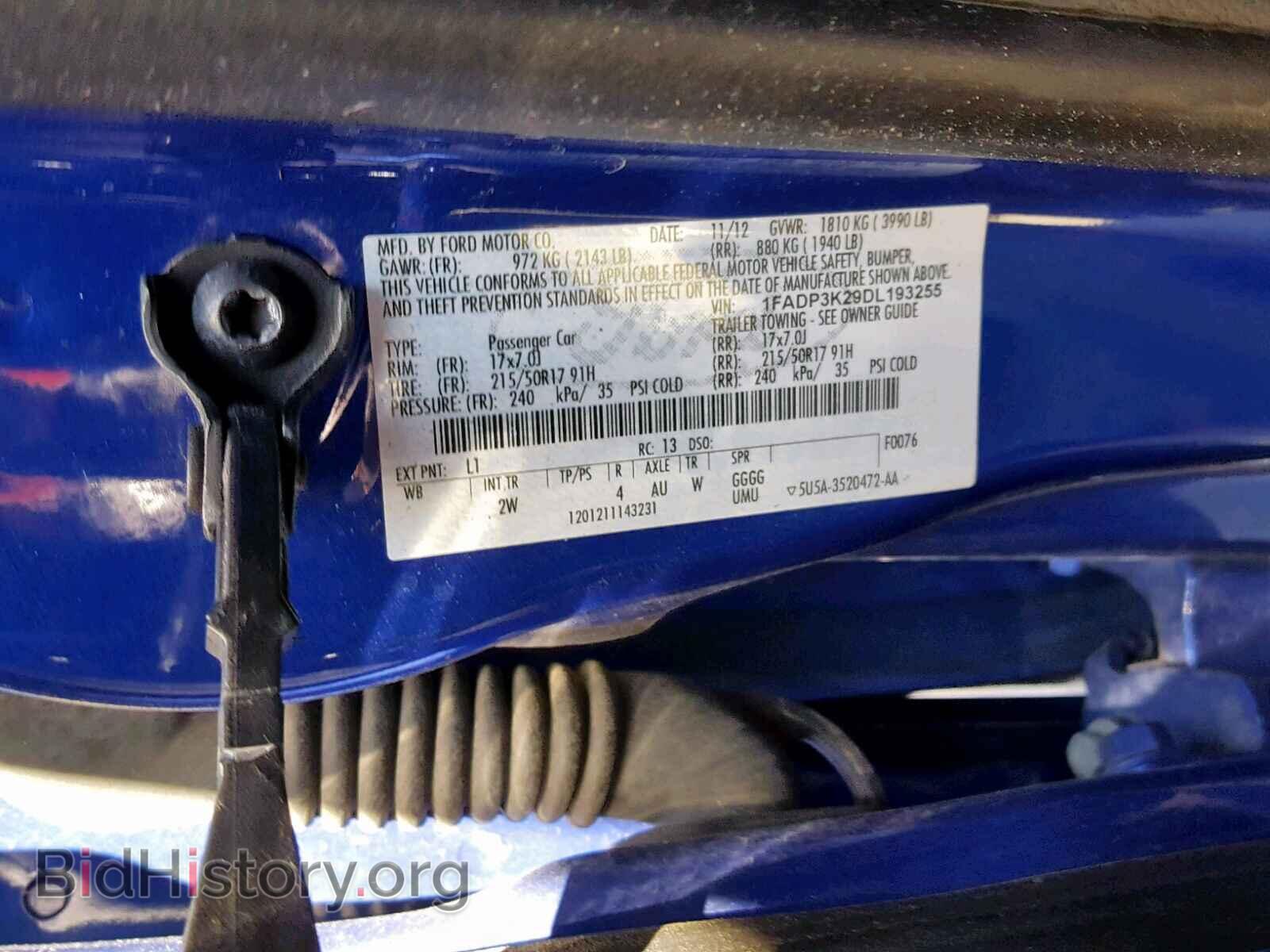 2013 FORD FOCUS SE - VIN: 1FADP3K29DL193255 - Фото 10