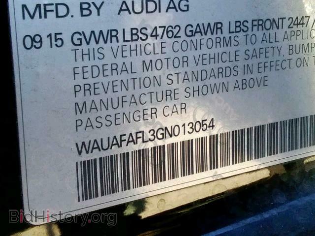 2016 AUDI A4 - VIN: WAUAFAFL3GN013054 - Фото 10