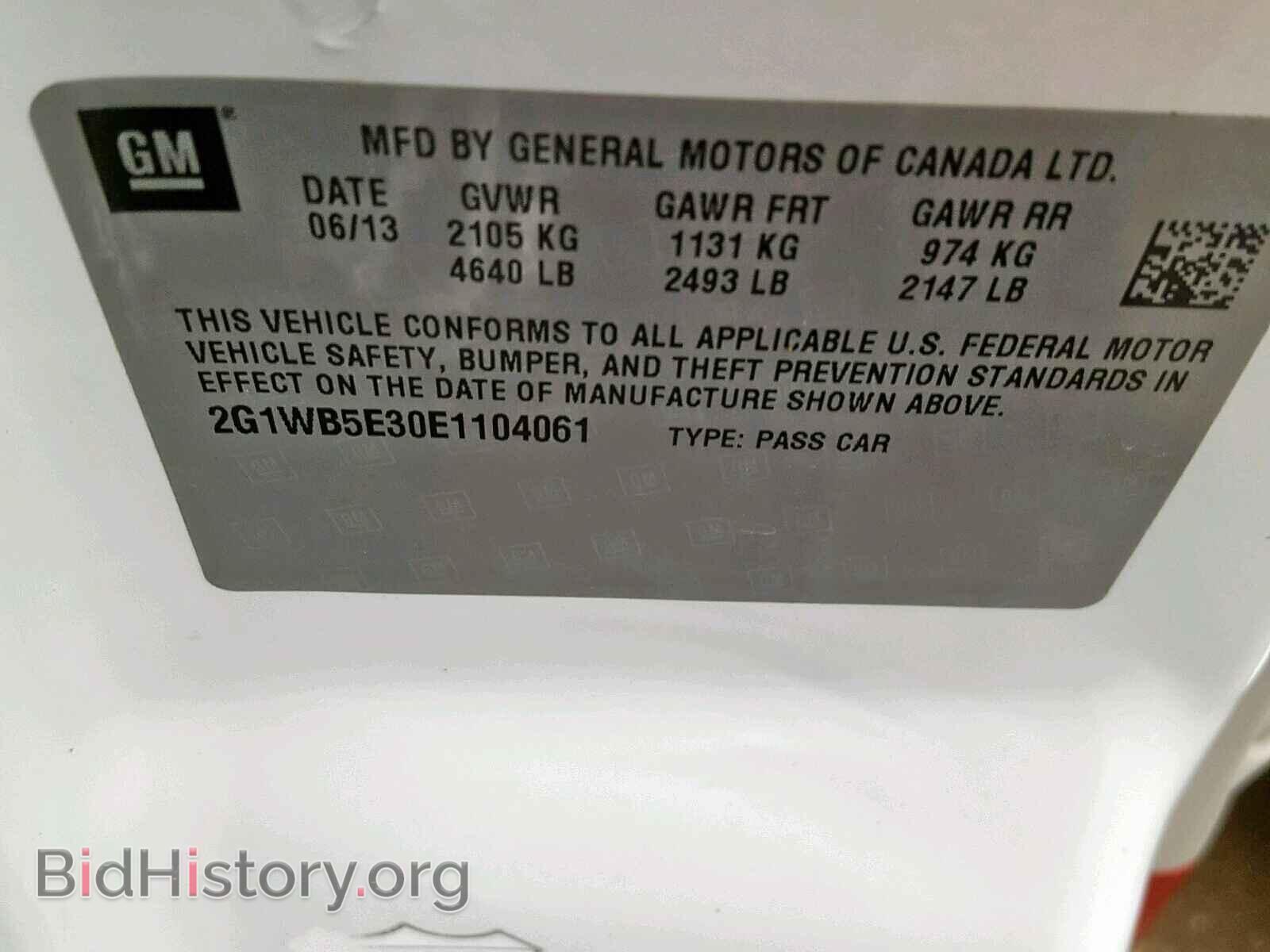 2014 CHEVROLET IMPALA - VIN: 2G1WB5E30E1104061 - Photo 10