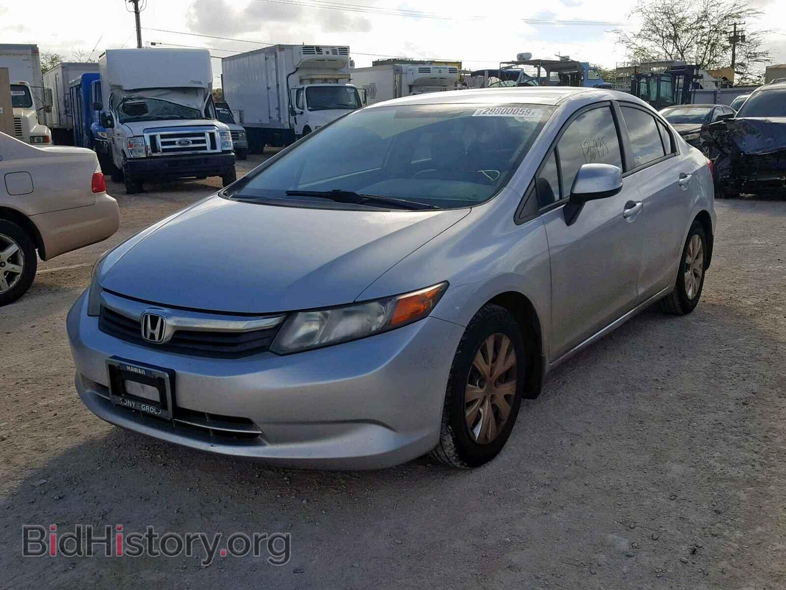 2012 HONDA CIVIC LX - VIN: 2HGFB2F52CH583692 - Фото 2