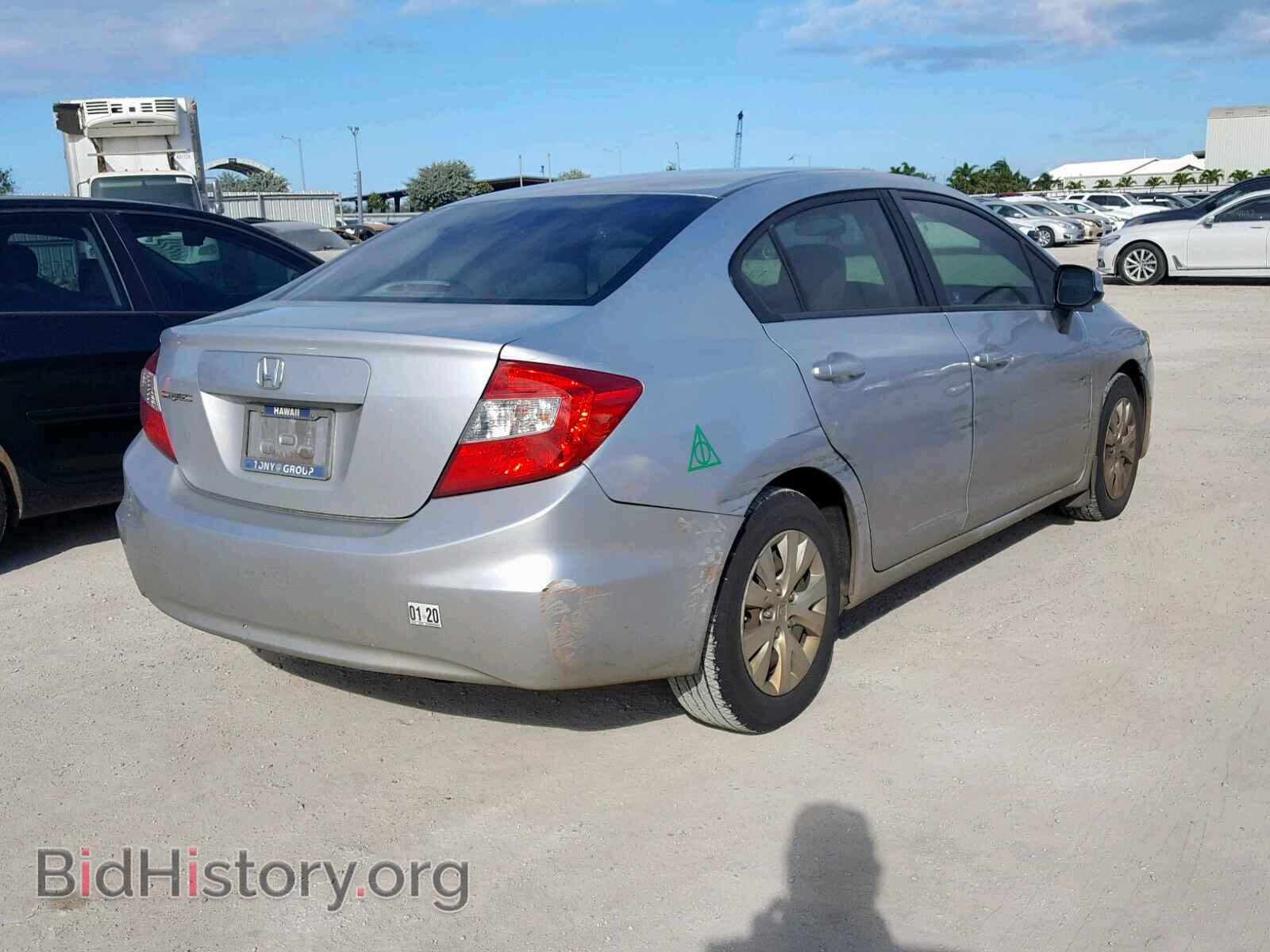 2012 HONDA CIVIC LX - VIN: 2HGFB2F52CH583692 - Фото 4