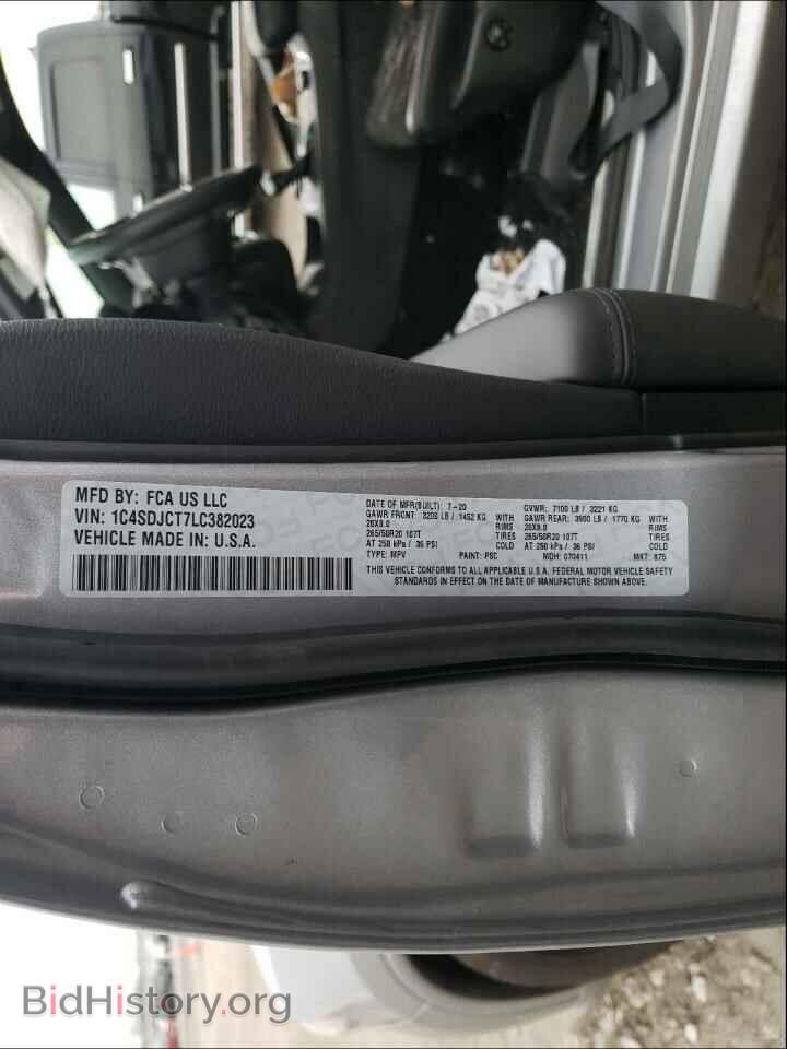 2020 DODGE DURANGO - VIN: 1C4SDJCT7LC382023 - Фото 10
