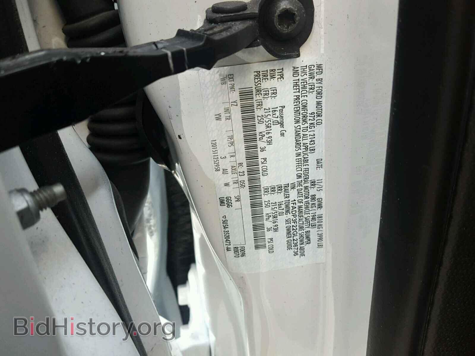2016 FORD FOCUS - VIN: 1FADP3F22GL236736 - Photo 10
