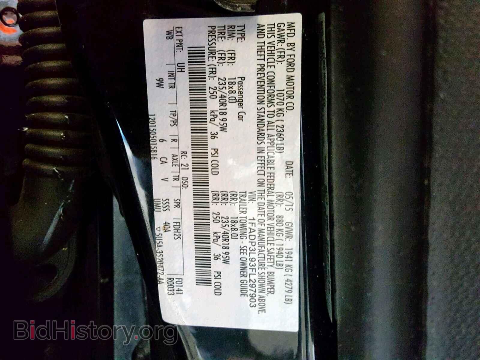 2015 FORD FOCUS - VIN: 1FADP3L93FL297903 - Фото 10