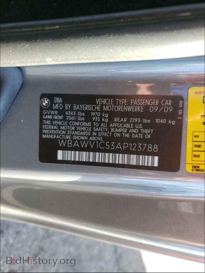 2010 BMW 3 SERIES - VIN: WBAWV1C53AP123788 - Фото 10