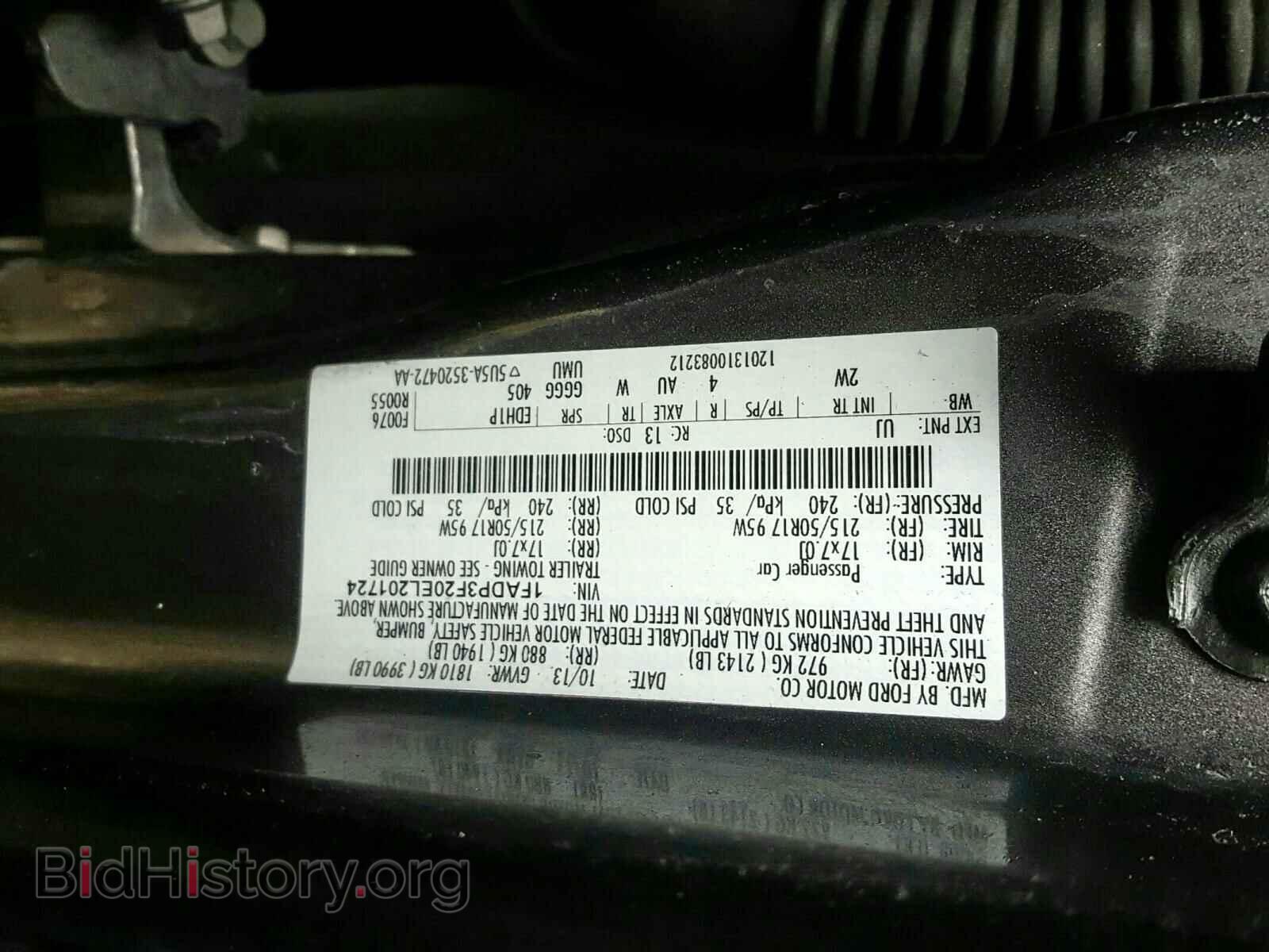 2014 FORD FOCUS - VIN: 1FADP3F20EL201724 - Фото 10