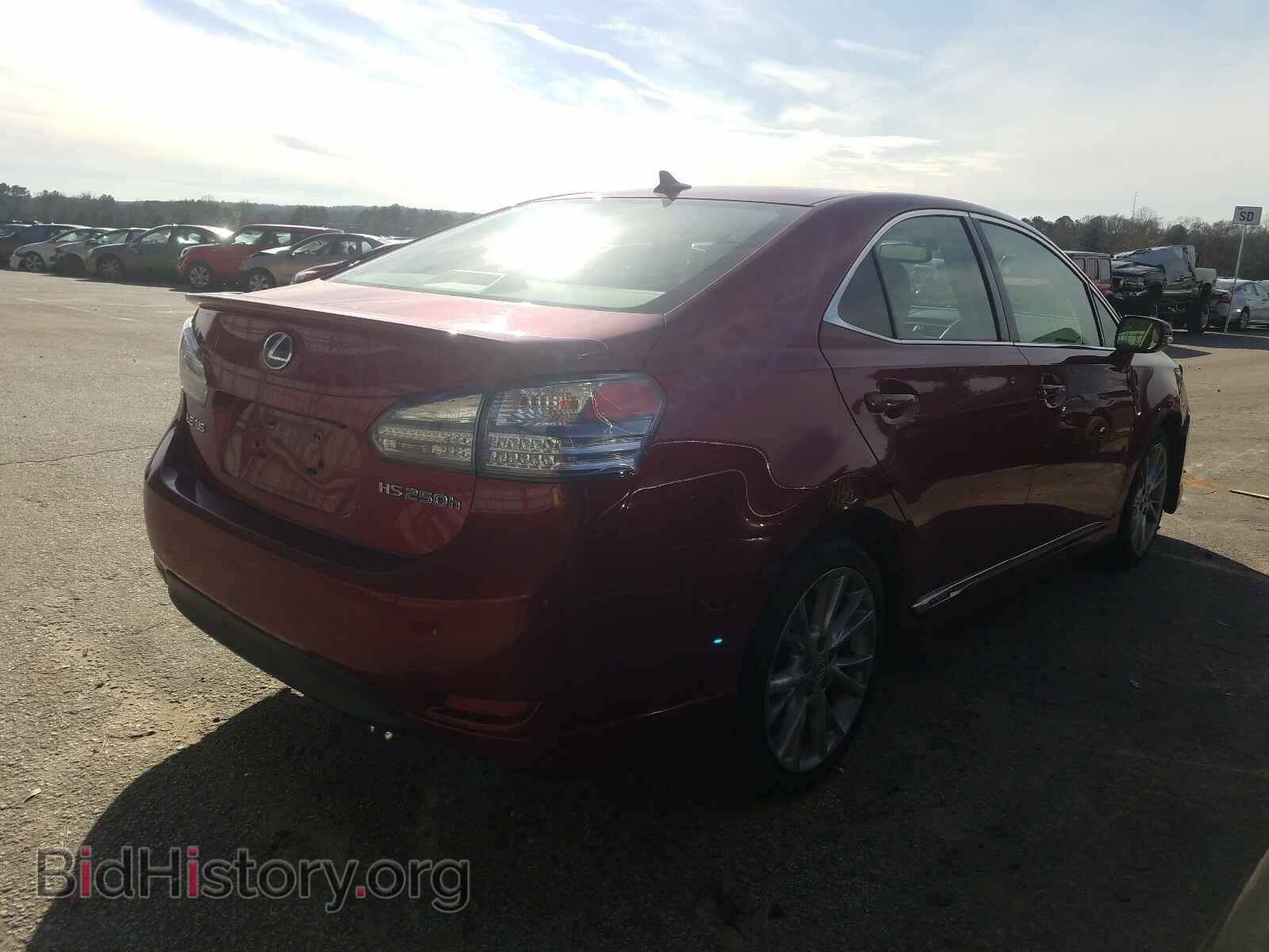 2010 LEXUS HS - VIN: JTHBB1BA4A2011957 - Фото 4