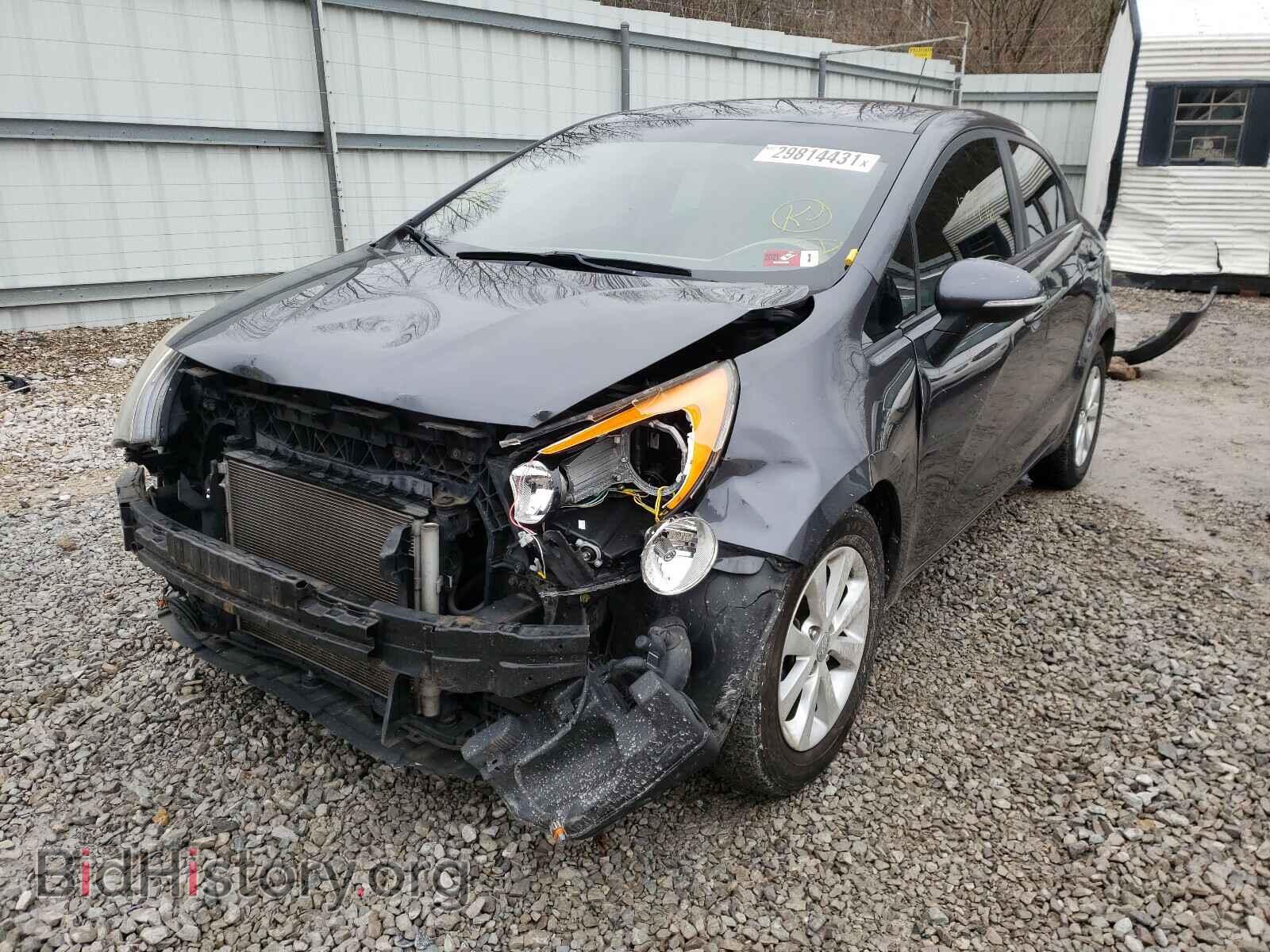 2013 KIA RIO - VIN: KNADN5A33D6127981 - Фото 2