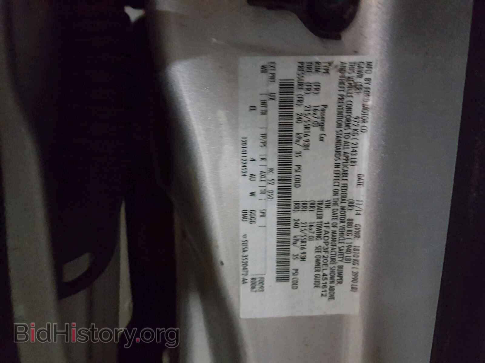 2014 FORD FOCUS - VIN: 1FADP3F20EL451612 - Фото 10