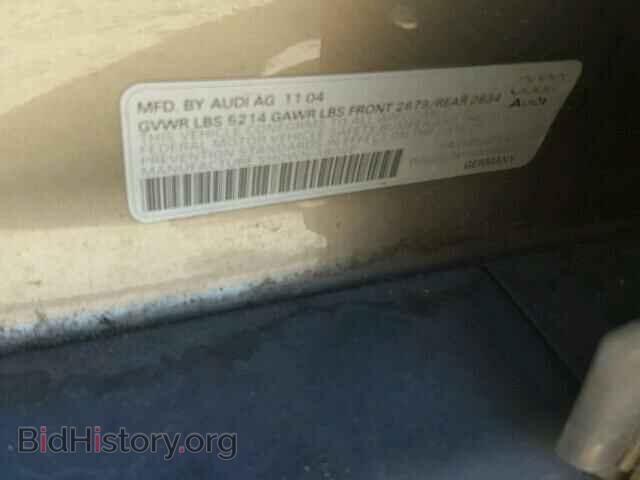 2005 AUDI A6 - VIN: WAUDG74F05N069640 - Фото 9