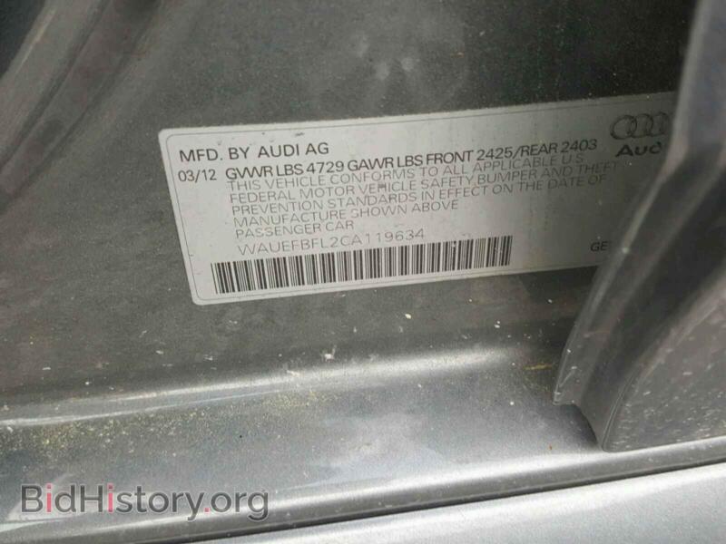 2012 Audi A4 (VIN WAUEFBFL2CA119634) — фото 10 из 10